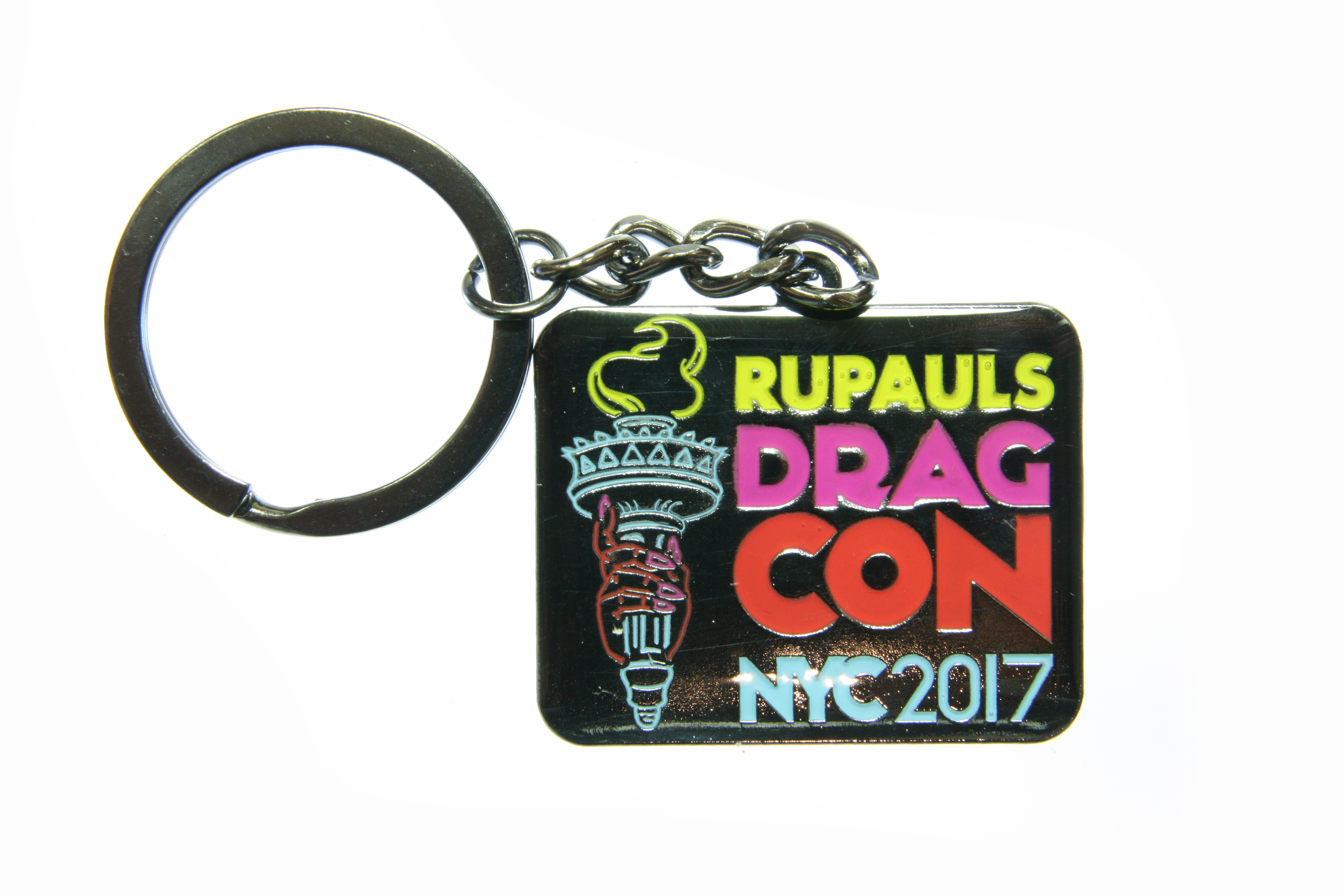 Soft Enamel Rupauls Drag Con Custom Keychain